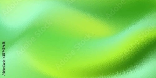 Green Gradient background. Seasonal nature spring bg. Silk wavy texture. Empty green 3D studio background. Clean scene for product presentation. Vector illustration eps 10.