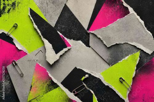 Brutalist 1970s Punk Movement Maximalist Vector Chaos Illustration
