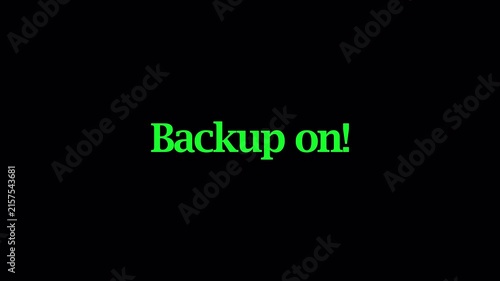 animated backup on text animation in 4K animation with alpha channel on transparent background text animation backup on 