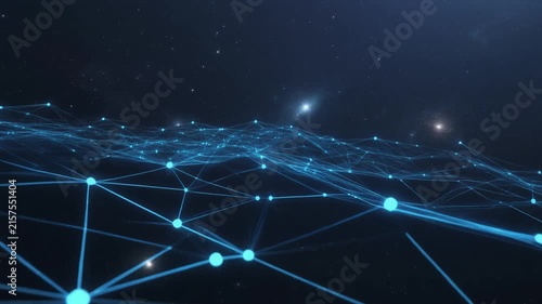 Abstract Digital Network Connection Background