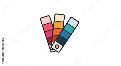 Colorful markers on white background.