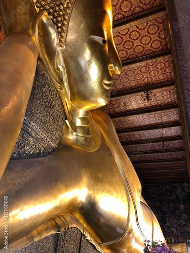 Canvas Print Wat Pho in Bangkok . The Temple of the Reclining Buddha
