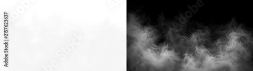 Quadro su tela 白い煙と霧が立ちのぼる雲状のスモーク素材、透明背景で使いやすいPNG、ふわりと広がる蒸気のような煙霧表現、もくもく漂う白煙の抽象テクスチャ、合成用の透過素材として活用できる柔らかな霞と煙のビジュアル