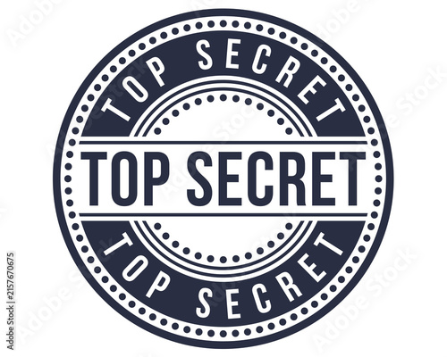 Top secret illustration. White background image top-secret text, vector illustration.