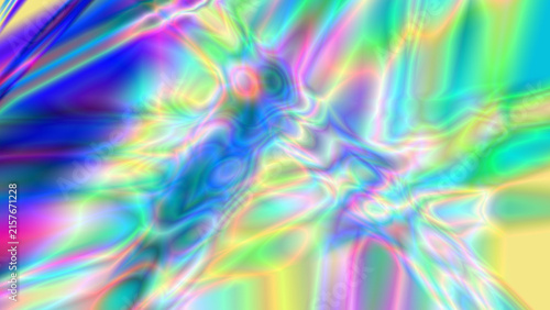 Abstract holographic iridescent liquid gradient texture background