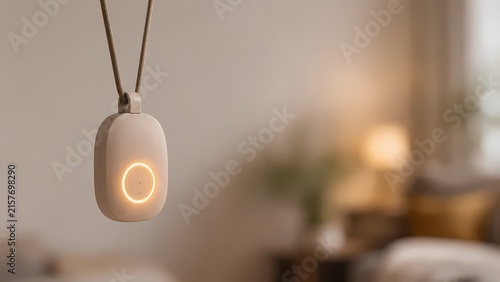 Elderly Fall Detection Wearable Pendant with Copy Space