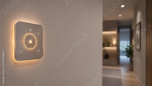 Smart Home Hub Control Panel with Copy Space