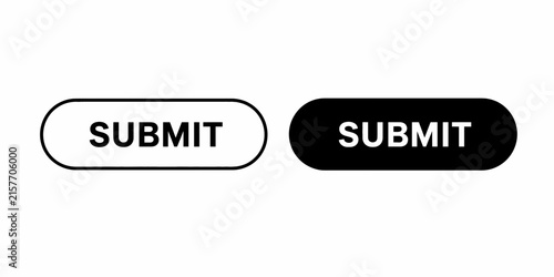 Flat vector illustration showing two submit buttons, one white and one black, ideal for Indonesian Independence Day and Kemerdekaan Indonesia