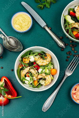 Protein rich prawn salad