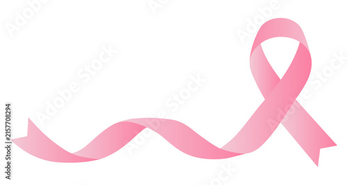 Breast Cancer Awareness Pink Ribbon Vector Graphic Isolated On Transparent Background