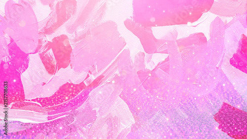 Soft Pink Glitter Painted Abstract Art Background