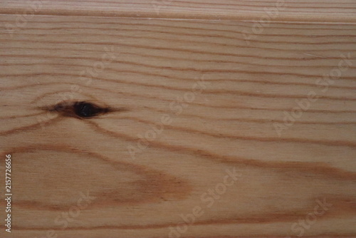 Natural Wood Grain Texture with Small Dark Knot and Copy Space