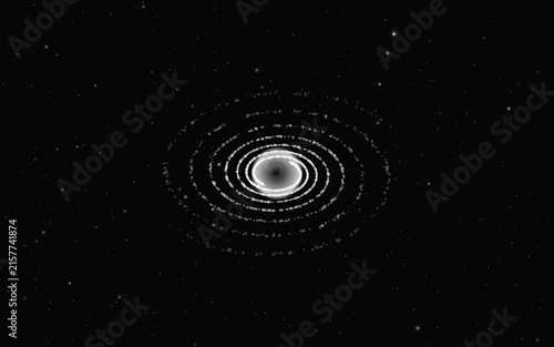 Obraz na płótnie Stellar formation process illuminates deep space cosmos