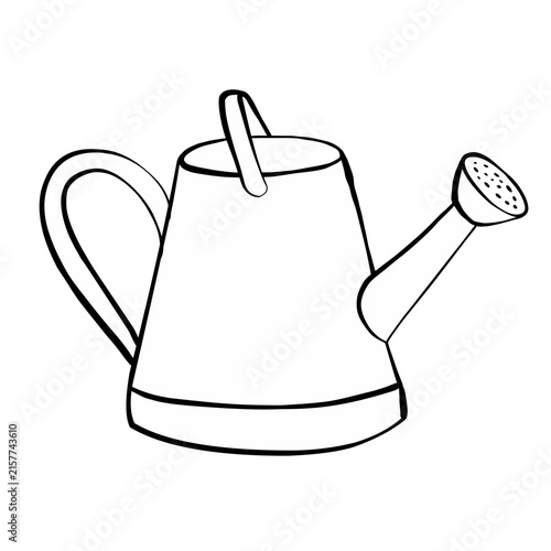 Watering Can line Illustration