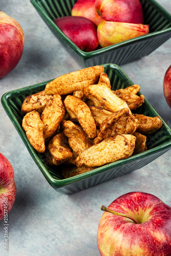 Festive apple snack.