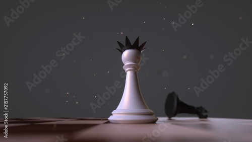 chess pawn on the table