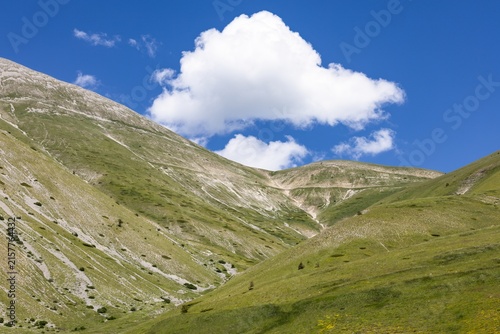 Monti Sibillini Nationalpark, Italien, im Frühling