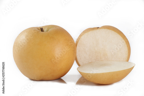 snow pear isolated on white background