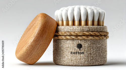 Premium cotton swab holder bathroom storage organizer Images