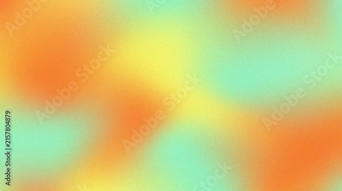 Abstract gradient background with soft orange and mint green grainy texture