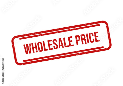 Red wholesale price rubber stamp vector icon