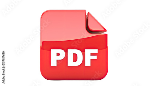 Modern Red Blank Document File Icon with Folded Corner Isolated on transparent background