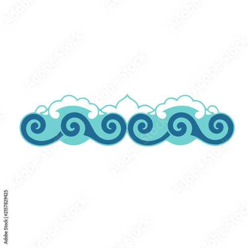Stylized Wave Pattern