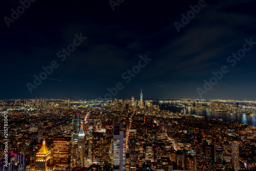 New York City Night View from Empire State