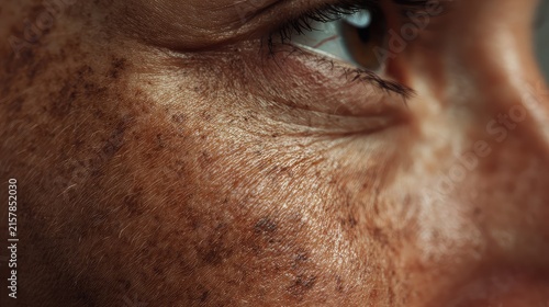 Close-Up Shot of Pigmented Birthmark on Human Skin Surface