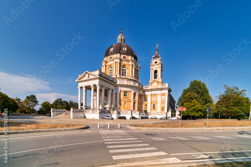 Basilica of Superga Historic Church with Dome in Turin Italy