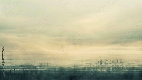 Abstract Soft Khaki Fog Background with Horizontal Gradient and Subtle Textured Layers for Modern Minimalist Banners