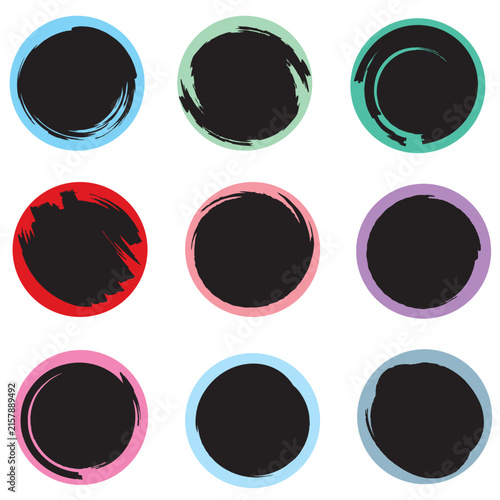 set of vector buttons
