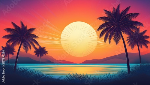 summer palm tree