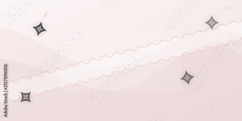 Fotografie Soft pink abstract background with background adorned flowing icons on transpare