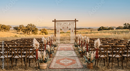 boho style wedding decoration