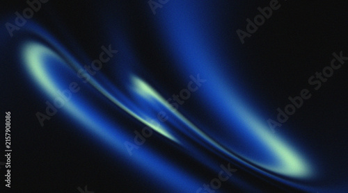 Abstract soft blue and mint green grainy noise gradient transition, Dark black background with flowing curved fluid shapes.

