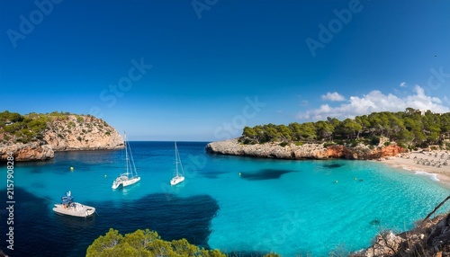 cala sant vicenc majorca spainbarques beach