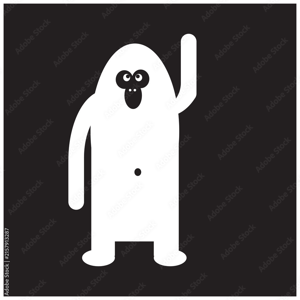 Fototapeta premium funny cartoon zombie