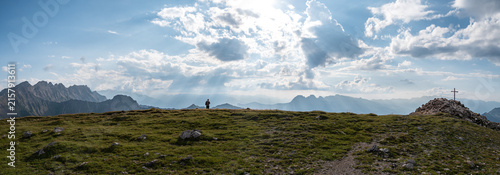 Bild auf Leinwand Malbun, Liechtenstein: Panorama zwischen Grauspitz und Augstenberg
