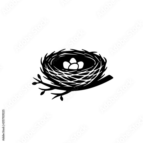 Bird Nest Nature Symbol