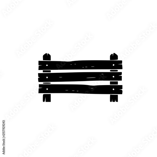 Wooden Park Bench