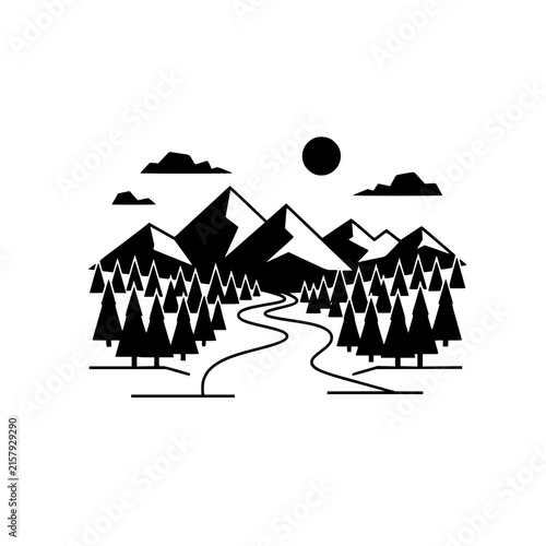 Mountain Forest Landscape