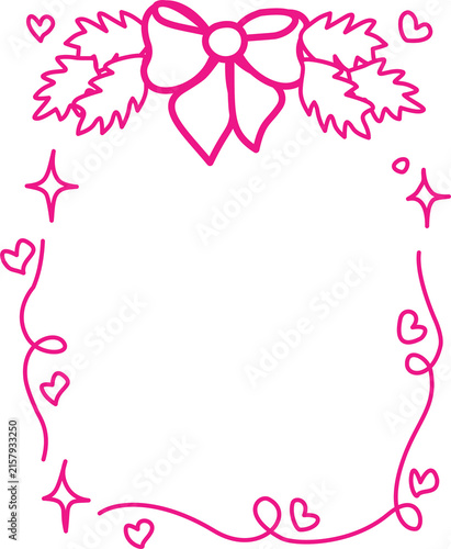 cute ribbon frame