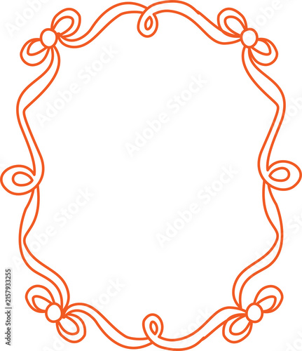 cute ribbon frame