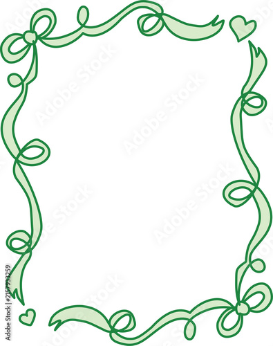 cute ribbon frame