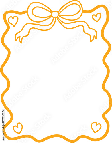 cute ribbon frame