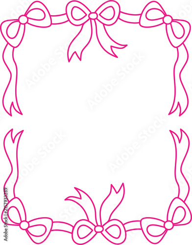 cute ribbon frame
