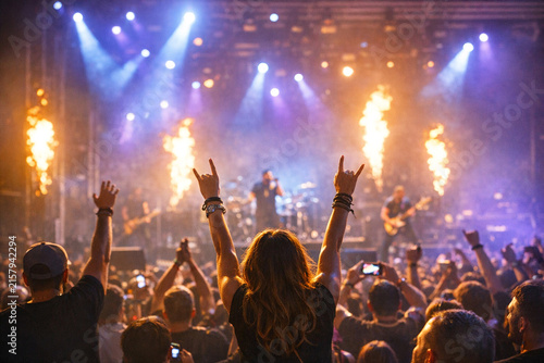 Fans Attending a Live Concert
