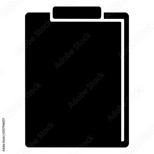 Vector silhouette of a nurse holding a clipboard