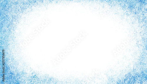 Fotografie Frost snow background with texture ice frame for chalk vector effect